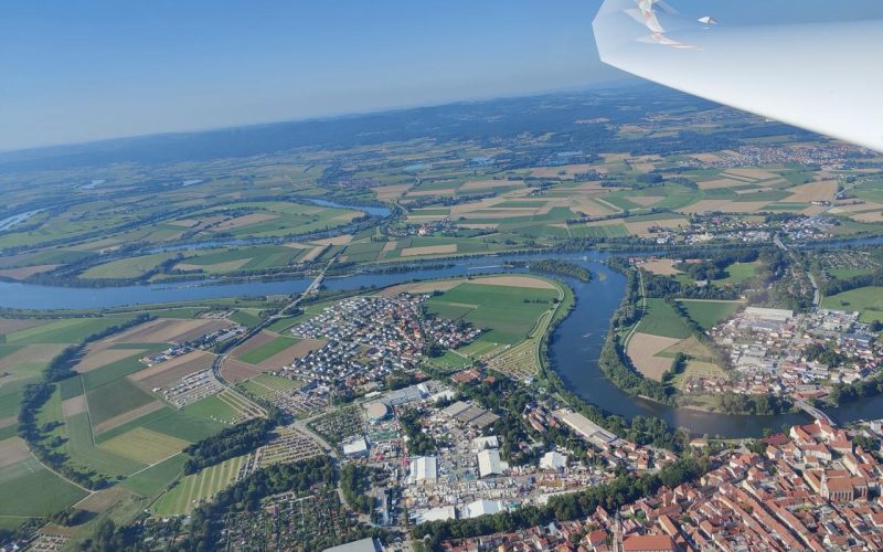 Flug über Straubing